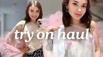 [4K] TRANSPARENT TRY ON HAUL OUTFIT | BEACH SEE-THROUGH CLOTHES