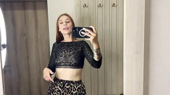 [4K] Transparent Try-on Haul with Julia | See Through Haul 2024 | Sheer Dresses Try On ♥️♥️ #5