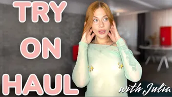 [4K] Transparent Try-on Haul with Julia | See Through DRESS ????