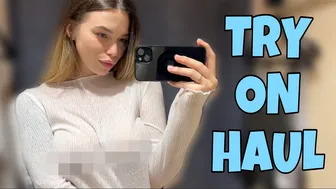 [4K] TRANSPARENT SUPER SHEER - Try On Haul with MIRROR View | Natural Body With Alina #1