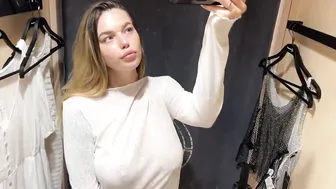 [4K] TRANSPARENT SUPER SHEER - Try On Haul with MIRROR View | Natural Body With Alina #3