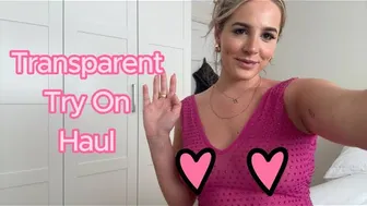 Beautiful TRANSPARENT Pink Dress Try On Haul #1