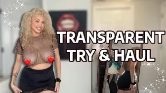 Ultimate 4K Transparent Dress Haul | Honest Mirror Try-On #1