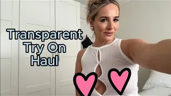 SUPER HOT Transparent White Top Try On Haul