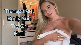 MY MOST TRANSPARENT BODY SUIT TRY ON HAUL #1