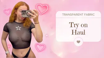 [4K] See-Through Clothes Try on Haul | Transparent Fabric & No Bra Trend #1