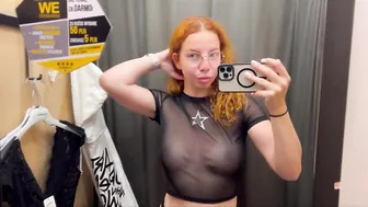 [4K] See-Through Clothes Try on Haul | Transparent Fabric & No Bra Trend #2