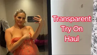 [4K] TRANSPARENT Try On Haul In A Store (18+)