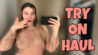 [4K] Transparent Dress Try-on Haul with Alina | See Through Lingerie Haul 2024 #1