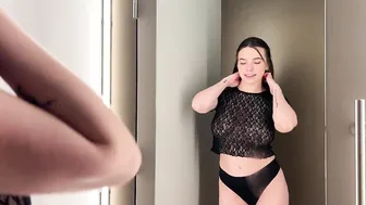 [4K] Transparent Dress Try-on Haul with Alina | See Through Lingerie Haul 2024 #2