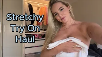 18+ Trying On A Super Stretchy White Body Suit #1