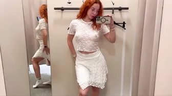 [4K] See-Through Clothes Try On Haul Transparent fabric & NoBra Trend #4