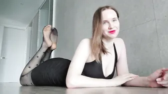 The pose in black pantyhoses #5