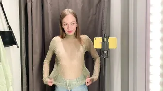 [4K] | TRANSPARENT Try on Haul review long sleeves fashion & gorgeous Get ready with me 2024 #2