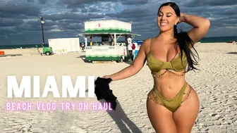 MIAMI HOLIDAY OUTFITS TRY ON HAUL | SWIMWEAR BEACH VLOG????