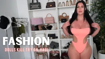 VACATION TRY ON HAUL | TRENDY MINI DRESSES & SWIMWEAR | DOLLS KILL