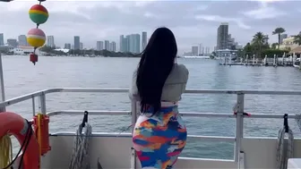 TRY ON HAUL ♥️♥️ | MIAMI BOAT RIDE ♥️♥️ #1