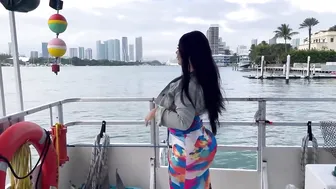 TRY ON HAUL ♥️♥️ | MIAMI BOAT RIDE ♥️♥️ #4