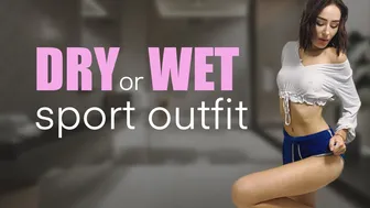 [4K] SPORTY-ROMANTIC OUTFIT CRASH TEST | DRY VS WET | REVIEW BY JULIA HARDY