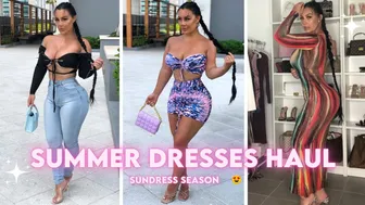 SUMMER DRESS TRY ON HAUL ???? | STYLISH DRESSES & JEANS HAUL