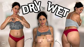 [4K] Wet vs Dry: Transparent | Try on Haul #2024 | By Helga #1