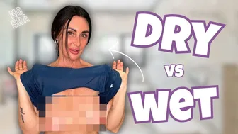 [4K] The Great Wet vs Dry Fashion Duel | No Bra Edition 2024