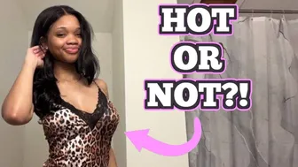 Drea Tries On A Leopard Print Nightgown From AvidLove!