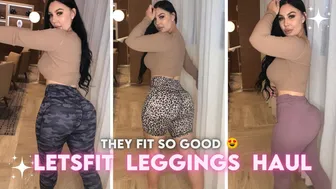 FITNESS TRY ON HAUL | YOGA LEGGINGS HAUL | Letsfit WORKOUT GEAR #1