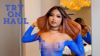 Transparent No Bra Try on Haul Review by Leela Bambi