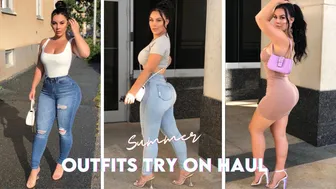 NEW JEANS SUMMER LOOKBOOK | 4 GO TO LOOKS | DENIM TRY ON HAUL INSPO #1