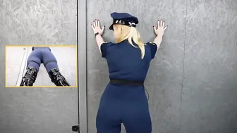 4K Short and Tight Police Costumes Try-On #2