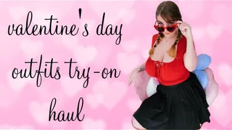 Busty Girl Valentine’s Day Outfits Try-On Haul #1