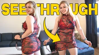 Asian Style Transparent Dress Try On #1