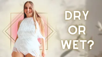 Dry vs Wet Test: See-Through Try On Haul: Stunning Swimsuit