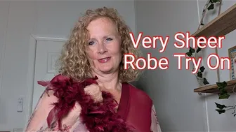 TRANSPARENT Robe Try On