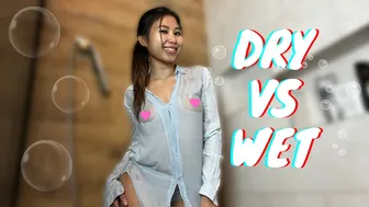 [4K] Transparent Clothes Haul (2024) | Dry vs Wet with Lara