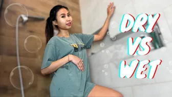 Transparent Clothes Dry vs Wet Try on Haul | Dry vs Wet with Lara #1