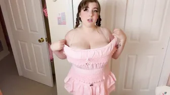 Trying on “Beachy” Clothes as a Busty Girl— very chaotic #4