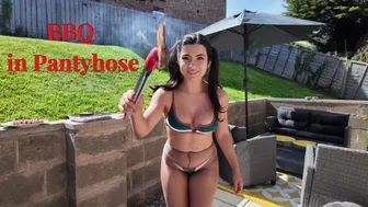 This ain't a TEXAS BBQ! Grilling skewers in pantyhose #vlog #bbqlovers