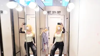 Changing Room Try-On Haul [Fully Transparent With No Bra] #2