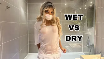 [4K] Wet Vs Dry Challenge With GoddessFinn