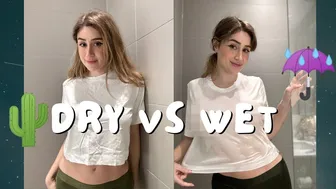 Dry Vs Wet T-Shirt Test!