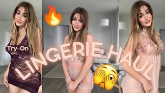 Petite Girl Tries On Her LINGERIE Haul!!