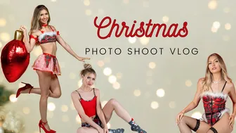 Christmas Themed Photoshoot Vlog | Lingerie, Dresses, PJS