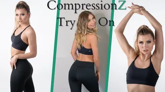 Athletic Try On Haul | CompressionZ | Exercise Pants | Emma Sirus #1