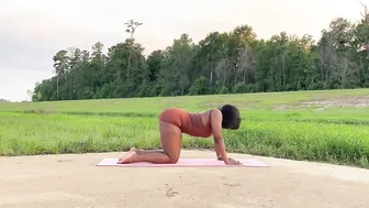 STRETCHING MY BODY OUTSIDE YOGA FLOW #3