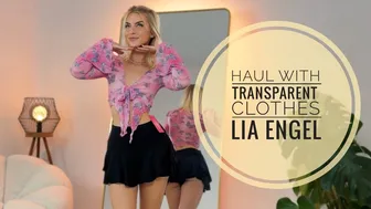 Fully Transparent Haul I Lia Engel I Try on Clothes Haul