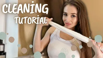 TRANSPARENT CLEANING BLINDSPOT: Milana’s Vanishing Act on the Headboard