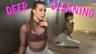 4K Mirror Cleaning | Sheer Look & Satisfying Glass Wipe | Try On Haul Cleaning Tutorial