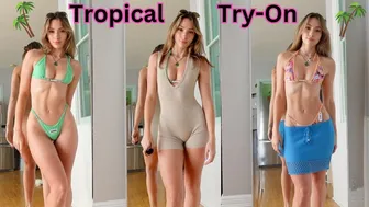 beach wear-Tropical Try-on Haul